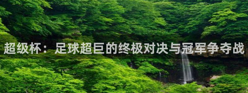 超级杯：足球超巨的终极对决与冠军争夺战