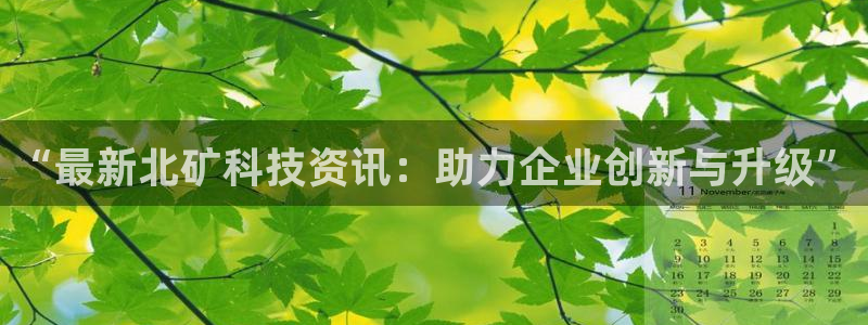 “最新北矿科技资讯：助力企业创新与升级”